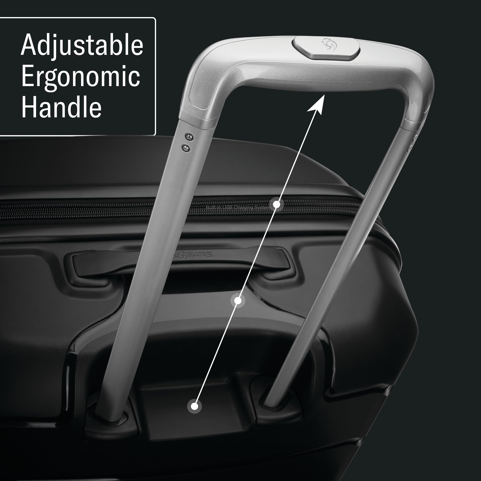 Samsonite Freeform 21-Inch Hardside Carry-On Luggage with TSA Lock | Expandable Hard Shell Spinner Suitcase | Airline-Approved Lightweight Travel Luggage with Smooth Wheels in Lilac | Perfect for Business Trips, Vacations & Weekend Getaways