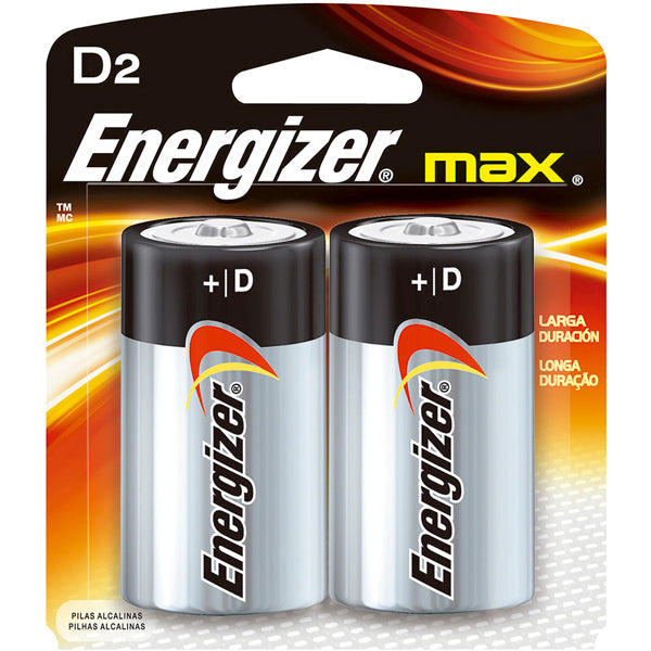 Long-Lasting D Batteries (2 Pack) - High-Performance Alkaline Power for Flashlights, Toys, and Electronics - Ideal for Emergency Kits & Outdoor Adventures