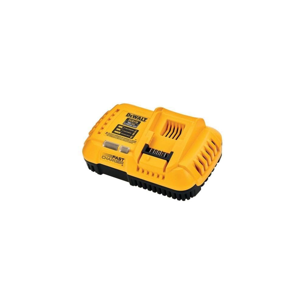 DEWALT DCB118 20V MAX/FLEXVOLT Lithium-Ion Battery Charger with Fan Cooling & Fast Charging - Power Tool Battery Charger for Cordless Drills, Saws & More - Perfect for Construction Sites & DIY Projects