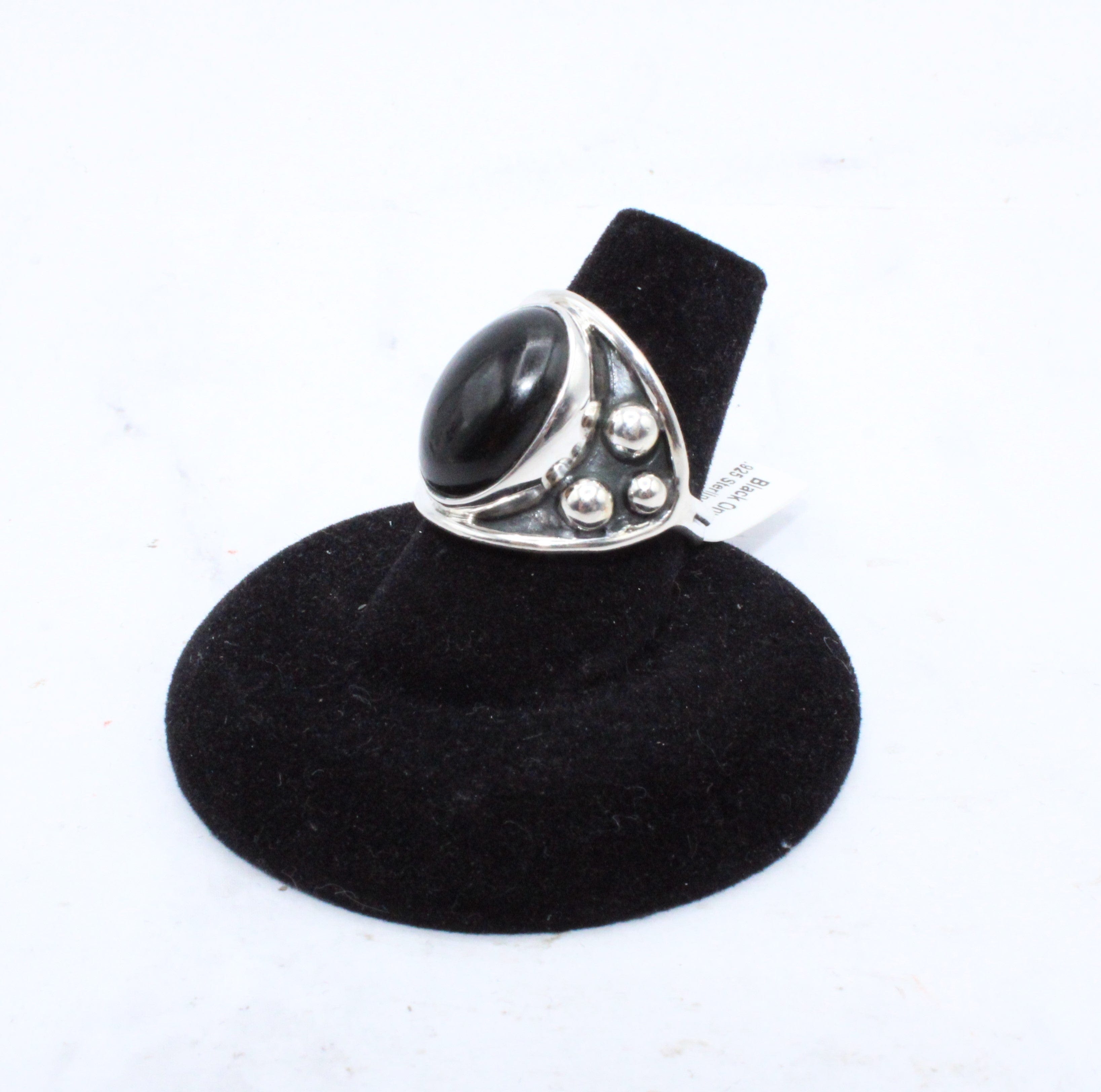 Black Onyx Ring for Women - Size 7 - Elegant Onyx Stone Jewelry for Everyday Wear & Special Occasions