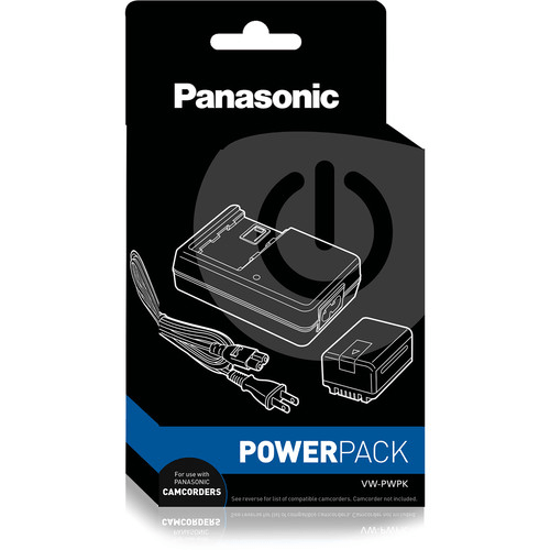 Panasonic VW PWPK Rechargeable Battery and AC Charger Kit for Camcorders - Power Your Sony, Canon & JVC Camcorders - Perfect for Travel Vlogging, Wedding Filming & Outdoor Shooting