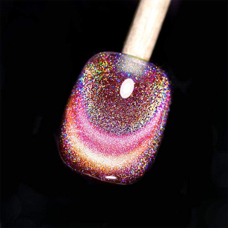 RG05 Rainbow Glass Cat Magnetic Gel 10ml - Colorful Nail Art Polish for Creative Designs | Perfect for DIY Manicures, Nail Salons & Gift Giving