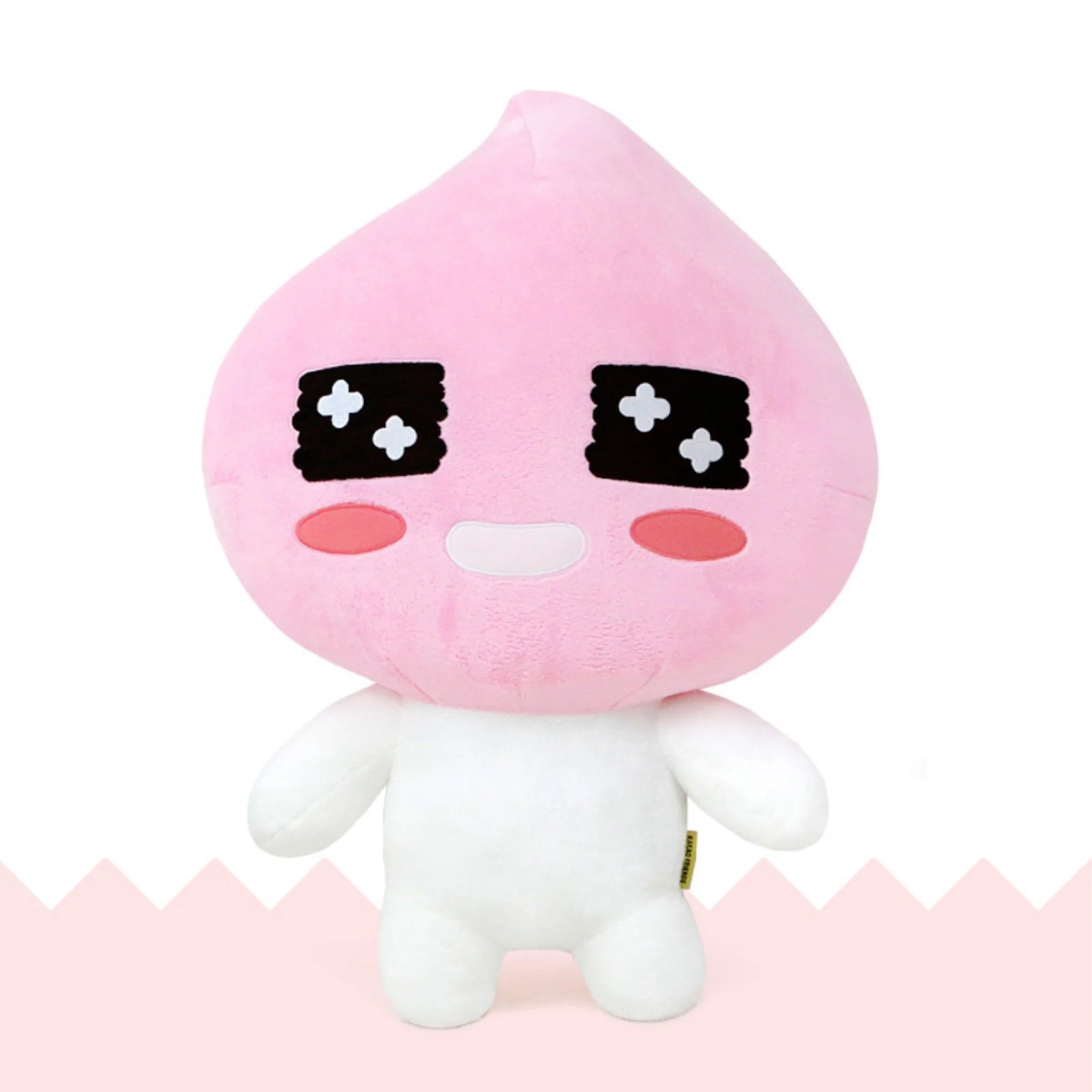KAKAO FRIENDS 23 Inch Large Apeach Plush Doll - Soft Stuffed Animal Toy for Kids, Gift for K-Pop Fans, Perfect for Bedroom Decor and Cuddling