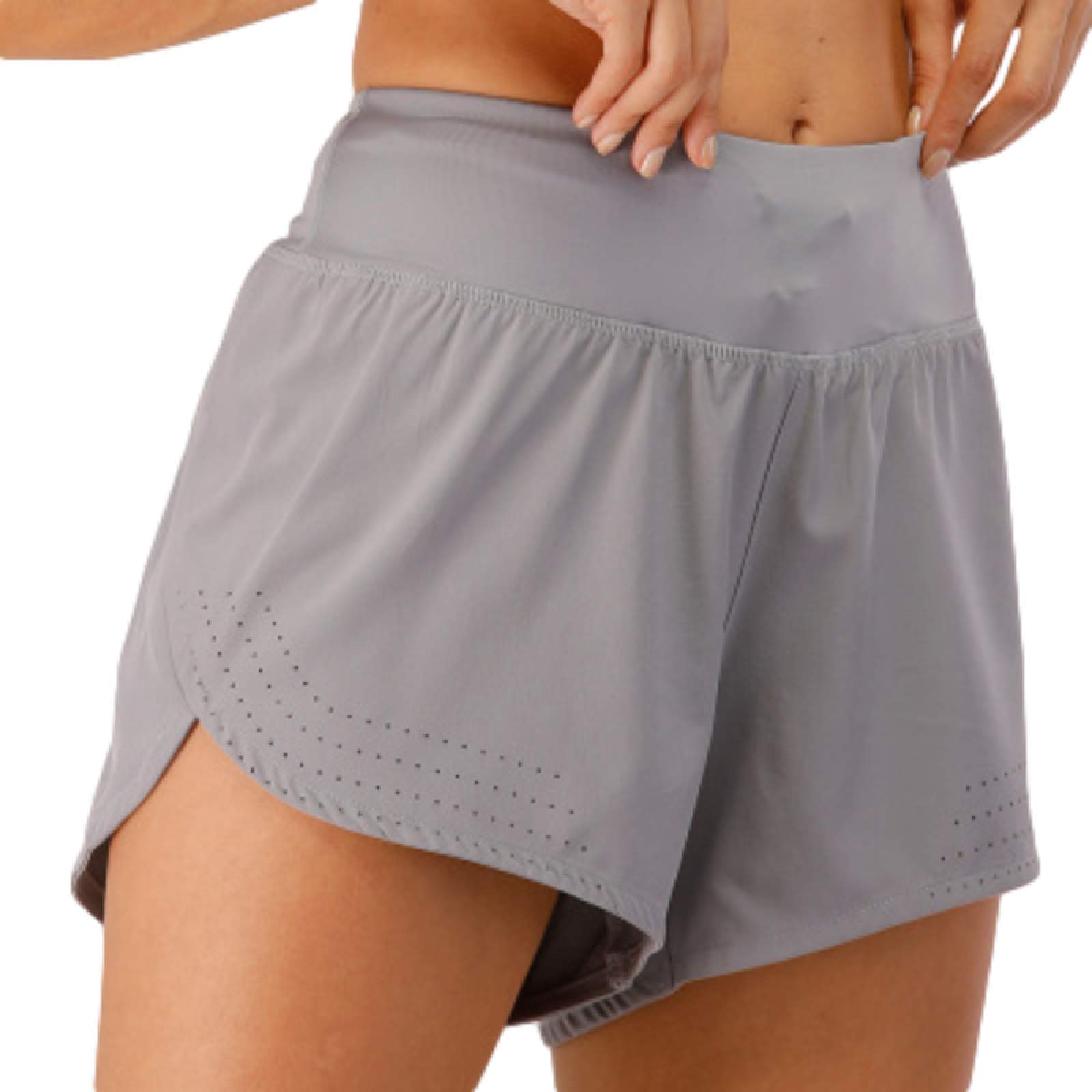 Women's High Waist Running Shorts - Breathable Quick Dry Athletic Shorts for Yoga, Gym & Workout - Comfortable Solid Color Fitness Shorts for Women - Perfect for Jogging, Training & Casual Wear
