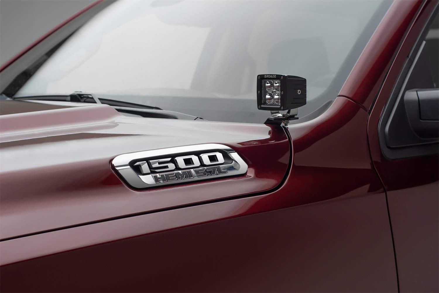 2019-2022 Ram Rebel Ditch Hood Hinge LED Light Kit - 2x 3