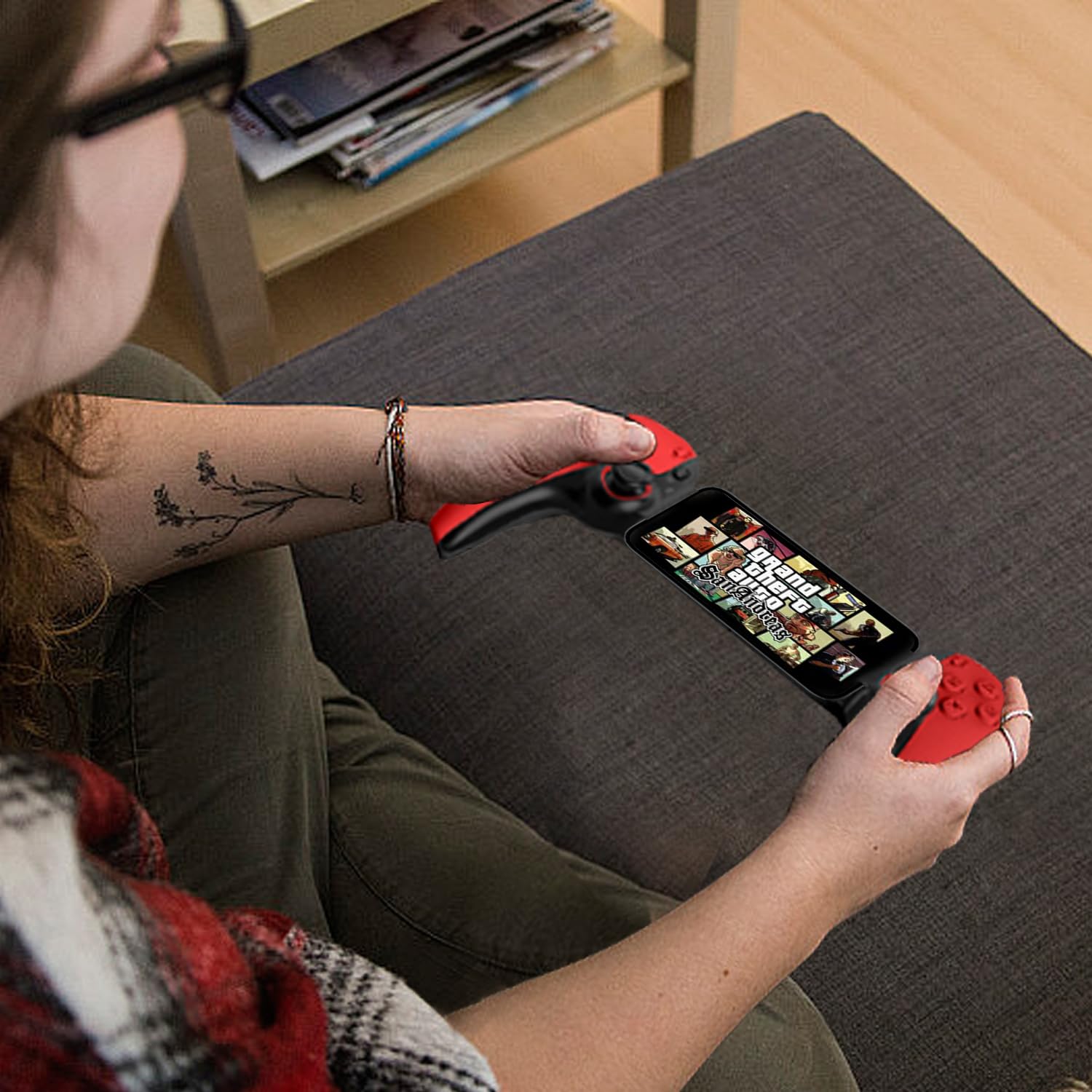 Wireless Mobile Gaming Controller for iPhone 15/14, iPad, Android, PC, Nintendo Switch, PS3/PS4 - Hall Effect Triggers, 6-Axis Gyro Sensor, Turbo Function - Compatible with Cloud Gaming & PS5/Xbox/PC Streaming - Perfect for Fortnite, Call of Duty Mobile & Game Live Streaming