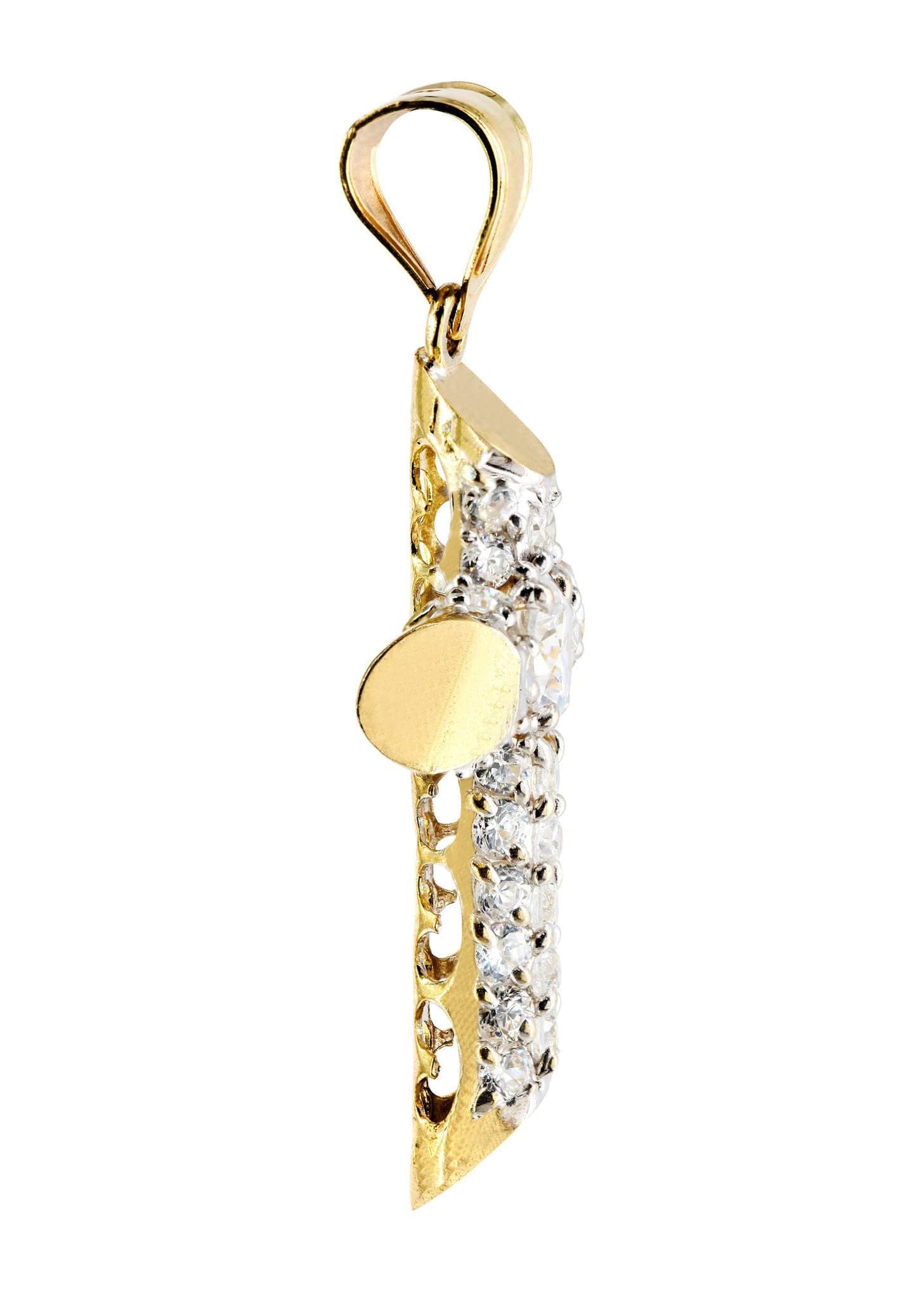 10K Gold Cross Pendant Necklace - 6.3 Grams Religious Jewelry for Women & Men - Perfect for Baptism, Confirmation & Everyday Wear
