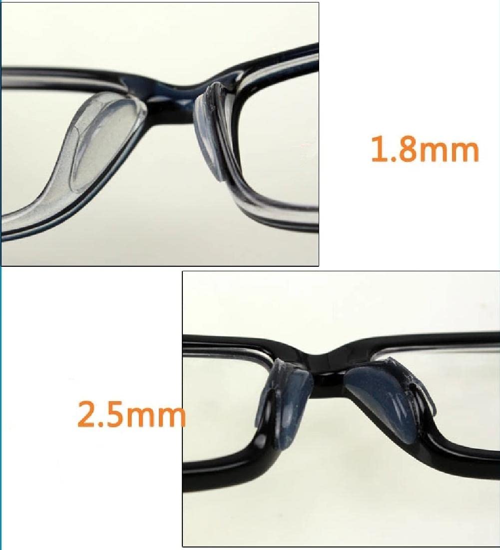 5 Pairs Silicone Anti-Slip Nose Pads for Glasses & Sunglasses - Soft Non-Slip Eyewear Accessories for Comfortable Wear with Headset & Daily Use
