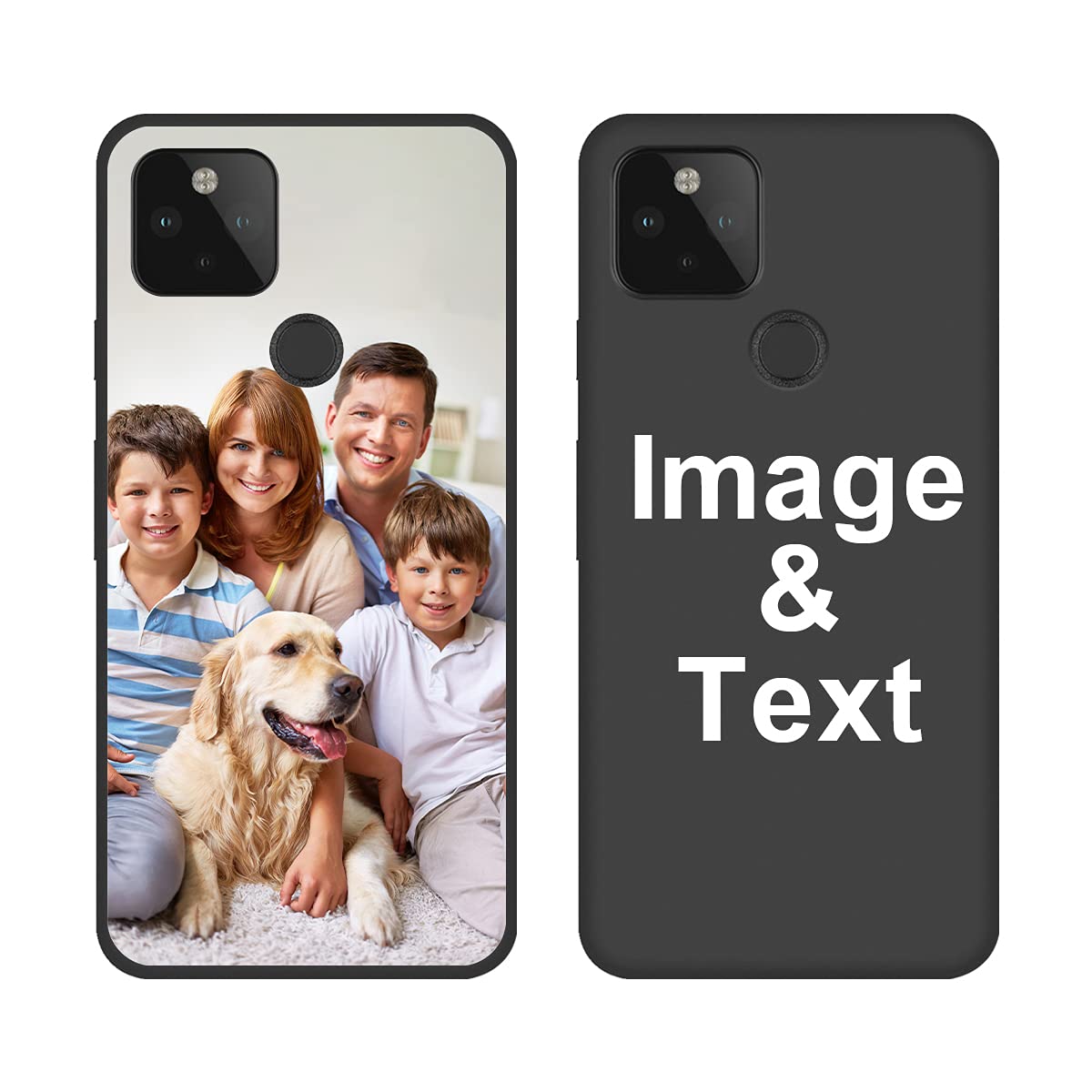 Customized Photo Case for Google Pixel 4A 5G - Personalized Picture Shockproof Silicone Cover (Not Compatible with Pixel 4A) | Soft Candy Design, Protective Phone Case, Perfect Birthday Gift for Her/Him | Ideal for Everyday Use, Travel Protection & Special Occasions