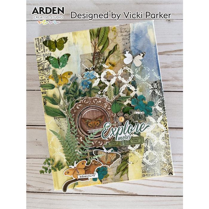 Arden Creative Studio Hidden Creek Decoupage Paper - Premium Scrapbooking Paper for DIY Crafts, Card Making, and Home Decor - Perfect for Scrapbook Albums, Gift Wrapping, and Decoupage Projects