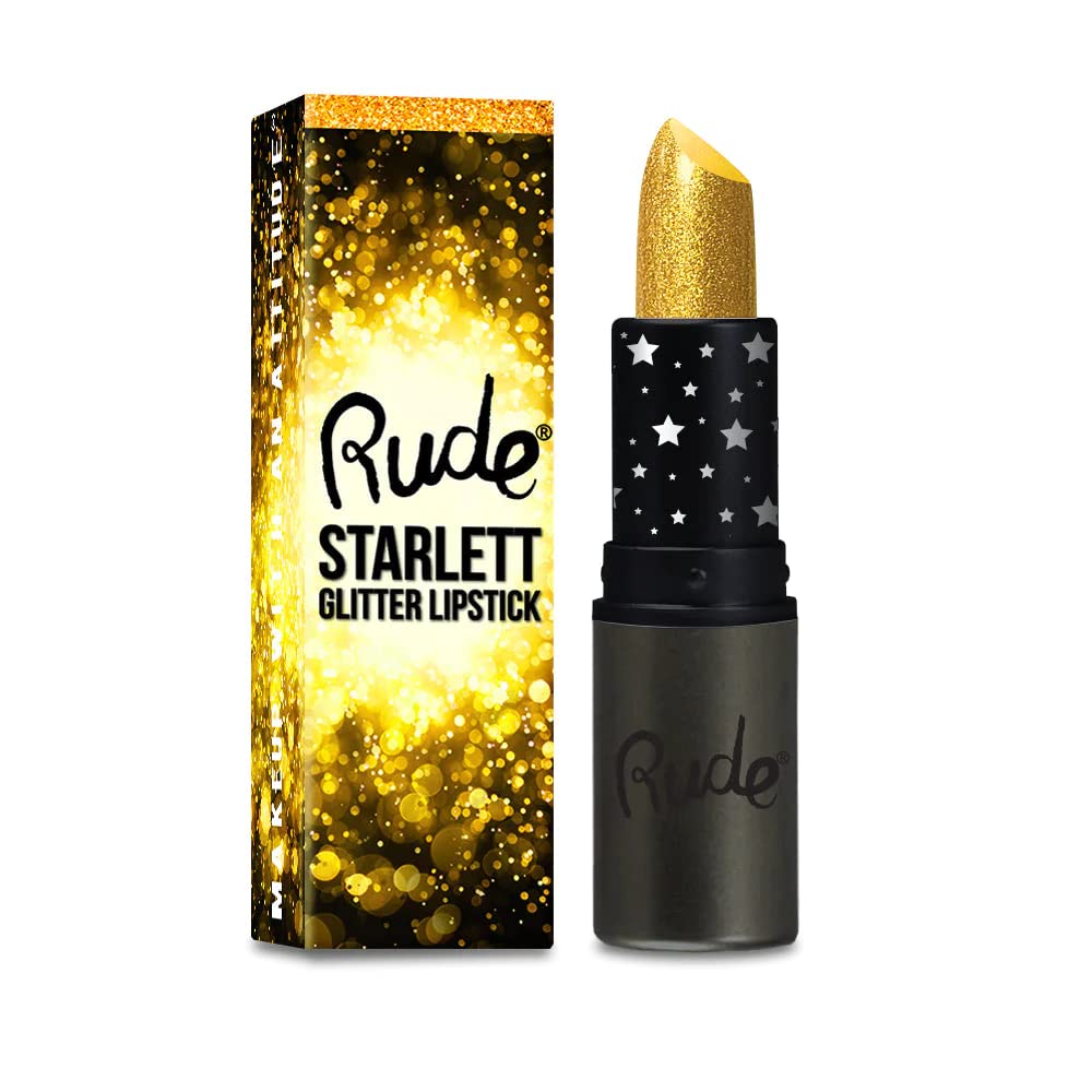 Rude Starlett Lip Glitter - Queen B | Shimmering Lip Gloss for Parties, Night Out & Special Occasions