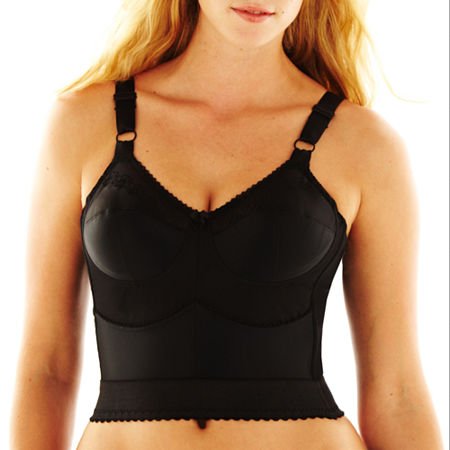 Rago Longline Back Support Wire-Free Bra - Style 7808 White | Comfortable Posture Support for Workouts, Yoga & Everyday Wear