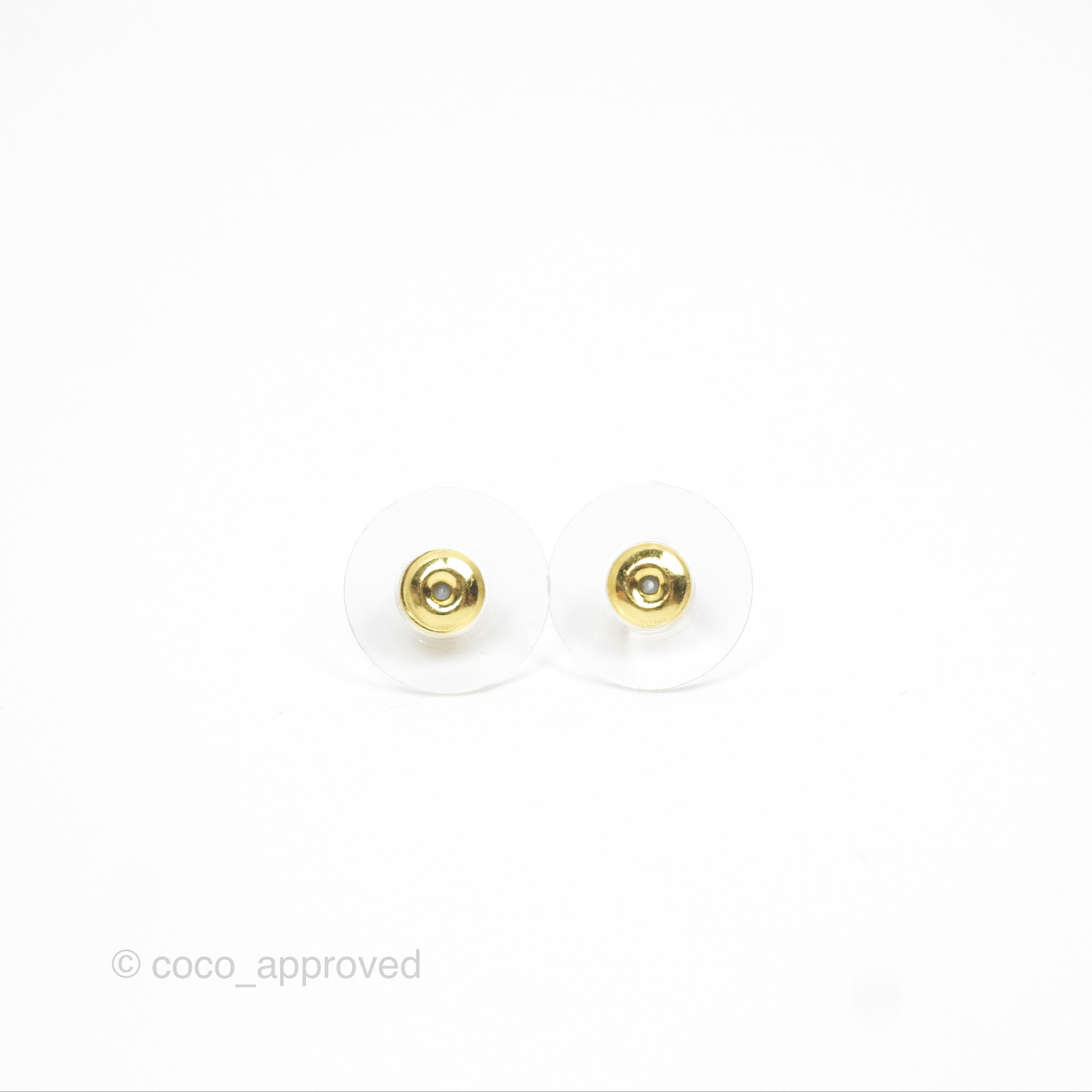 Chanel CC Crystal Stud Earrings in Gold Tone - 15P Elegant Fashion Jewelry for Women | Perfect for Parties, Weddings & Special Occasions
