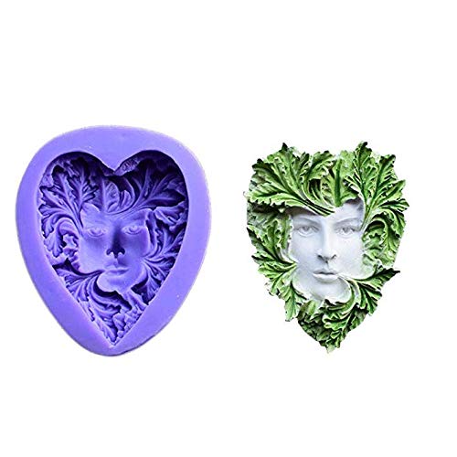 Classic Leaf Design Silicone Mold for Soap, Chocolate & Cake Decorating - Handmade Woman Head Silicone Mold for Home Decor, Aroma Stones & Baking