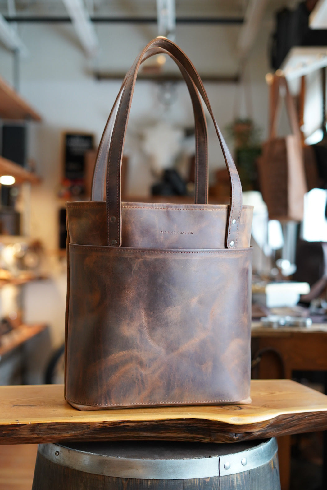Premium Loco Gaucho Brown Tote Bag - Stylish & Durable Reusable Shopping Bag for Women, Groceries, Beach & Work Commute