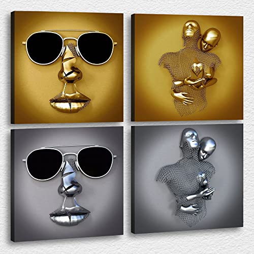 4 Piece 3d Canvas Print-09