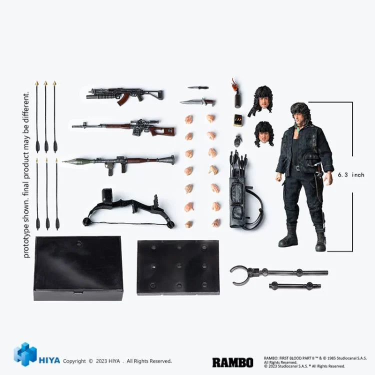 Rambo III Super Series John Rambo 1/12 Scale Collectible Action Figure - Perfect for Movie Fans, Collectors & Display