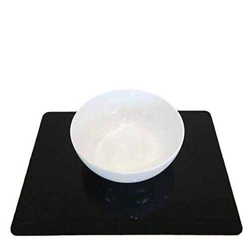 Premium Black Rectangular Placemat Set - Large Size (8-Pack) for Dining Table, Kitchen, and Party Decor - Durable & Stylish Table Mats