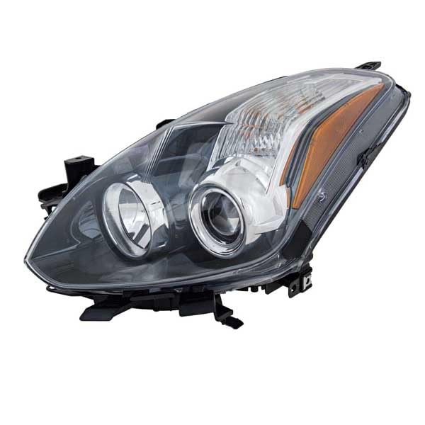 CAPA 10-13 Nissan Altima Coupe Front Headlight Assembly - Left Driver Side with Bulb | Replacement Headlamp for Improved Night Visibility & Style Upgrade