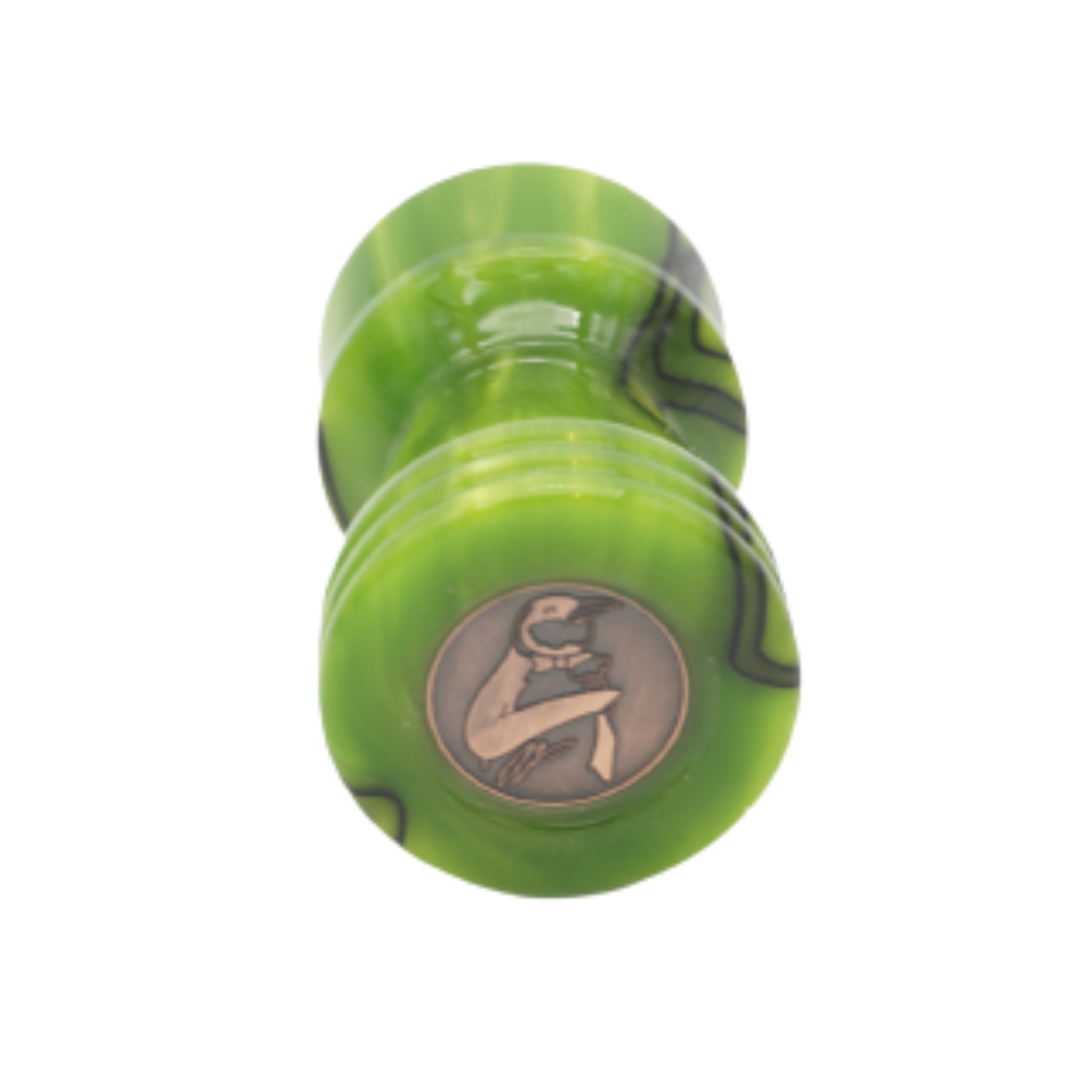 Premium Handcrafted Toxic Green Shaving Brush Handle - Fits 24mm & 26mm Knots - Perfect for Wet Shaving & Grooming Gifts