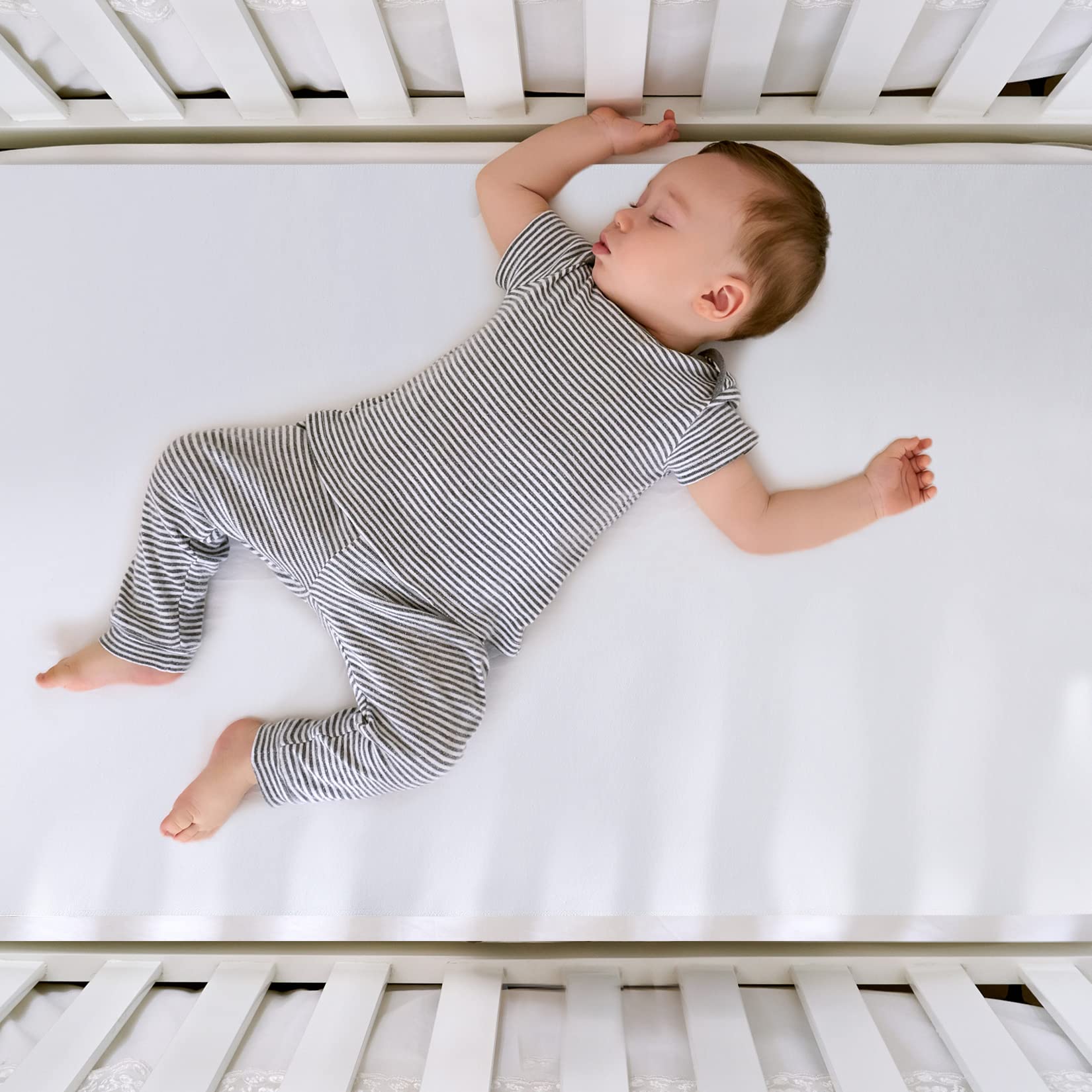 ROYGROW Waterproof Baby Crib Mattress Protector Cover - 28