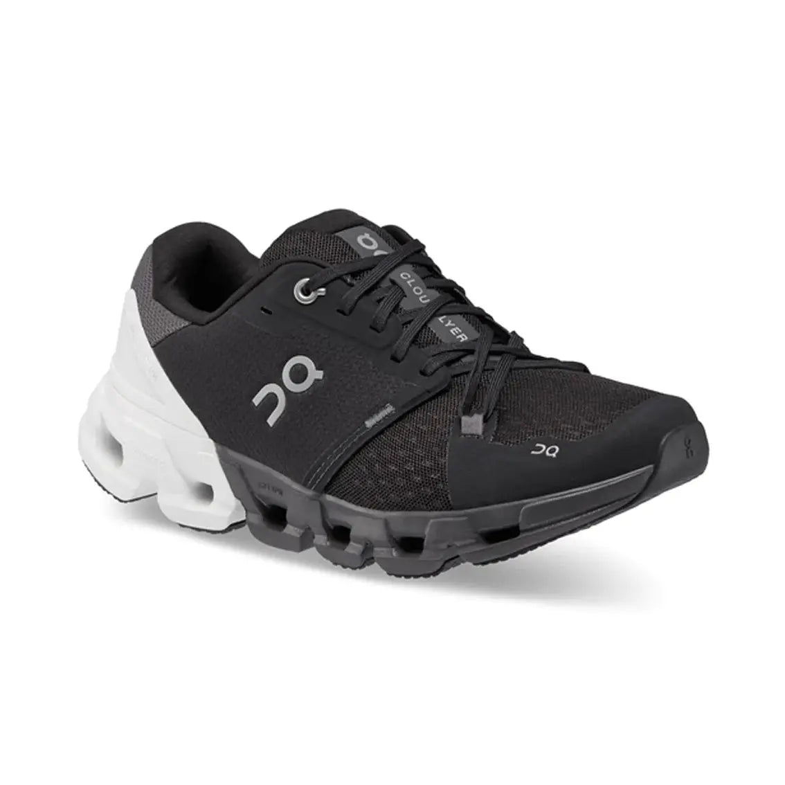 Women's On Running Cloudflyer 4 Wide Running Shoes - Black & White | Lightweight Cushioned Sneakers for Road Running, Jogging & Gym Workouts