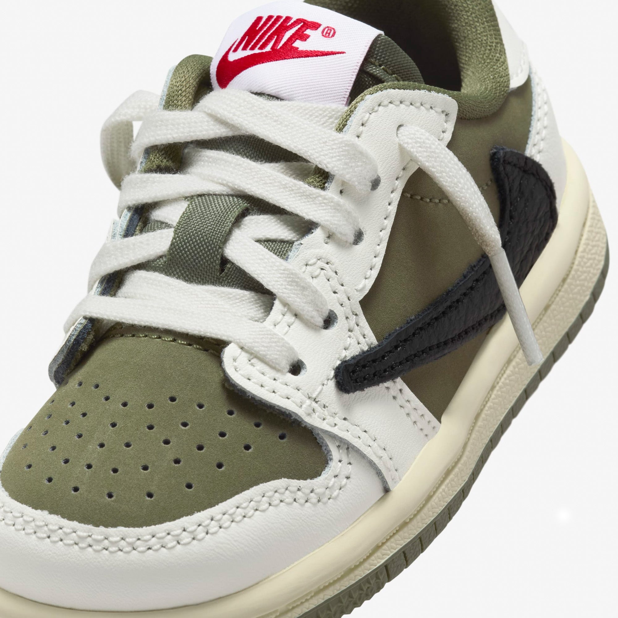 Air Jordan 1 Retro Low OG SP Travis Scott 'Medium Olive' TD Sneakers (2024) - Limited Edition Men's Basketball Shoes for Casual Wear & Street Fashion