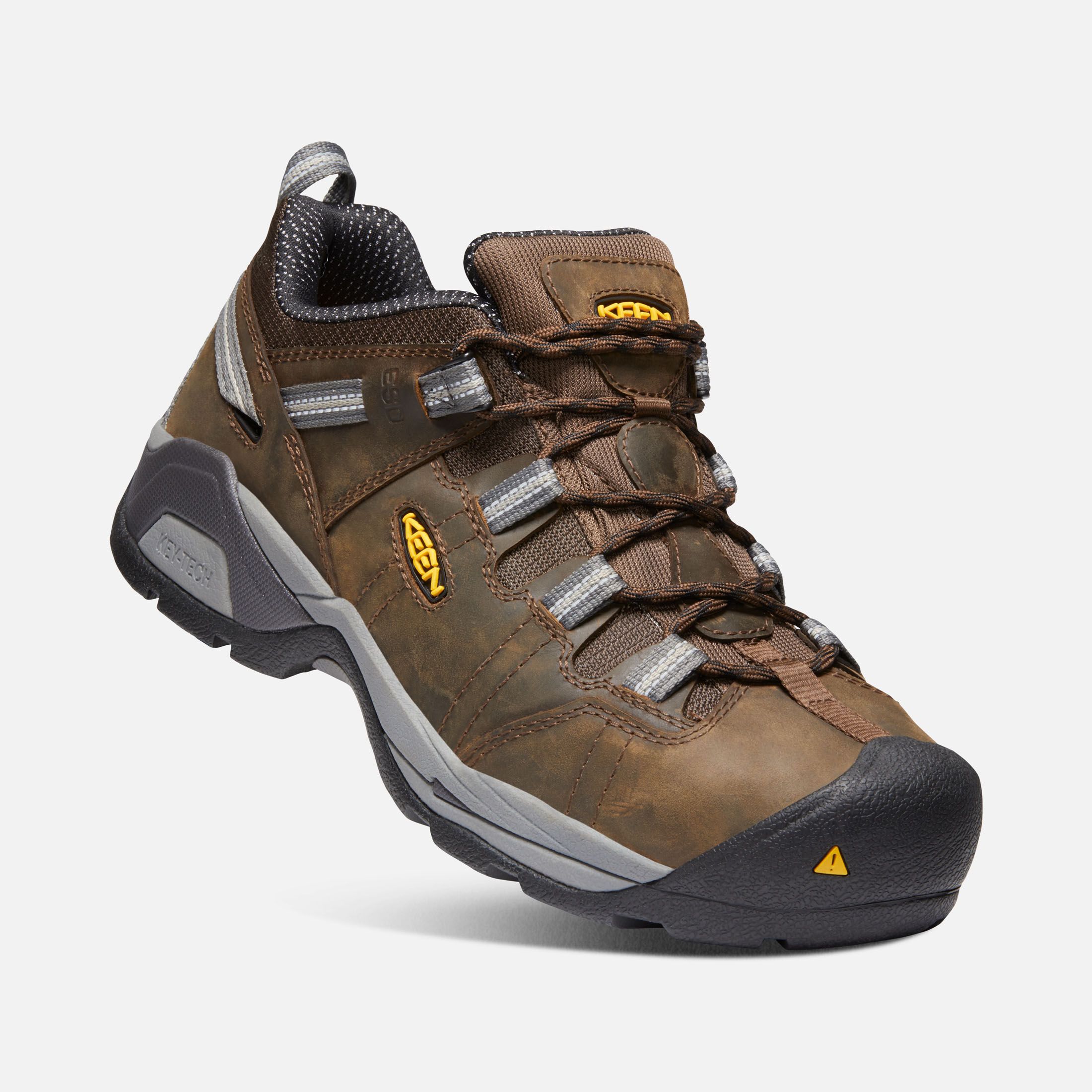 KEEN DETROIT XT ESD Steel Toe Wide Work Shoes - Electrical Hazard Safety Boots for Construction & Industrial Work