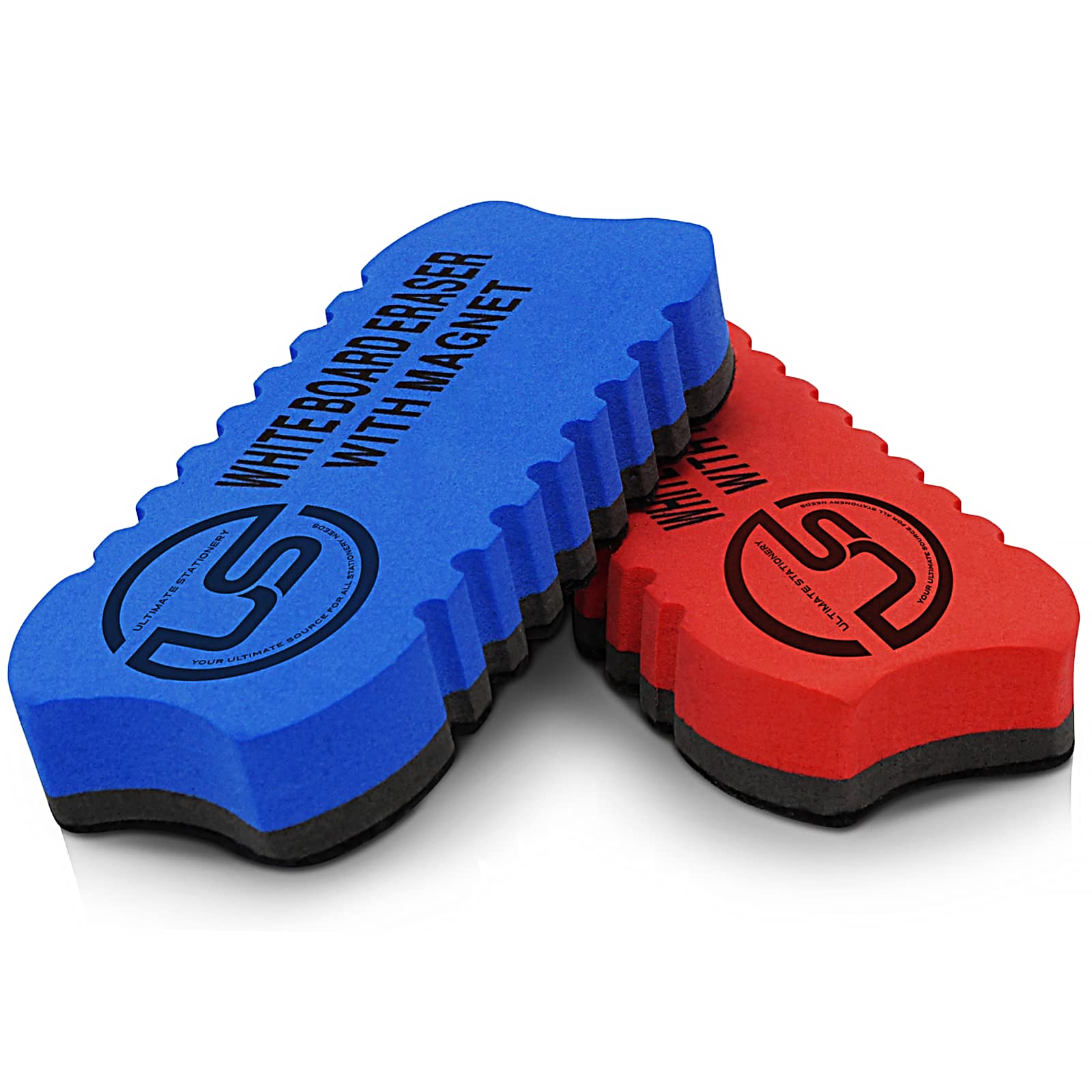 Magnetic Dry Erase Eraser 2 Pack - Whiteboard Erasers for Classroom, Office & Home - Perfect for Whiteboards, Chalkboards & Glass Surfaces