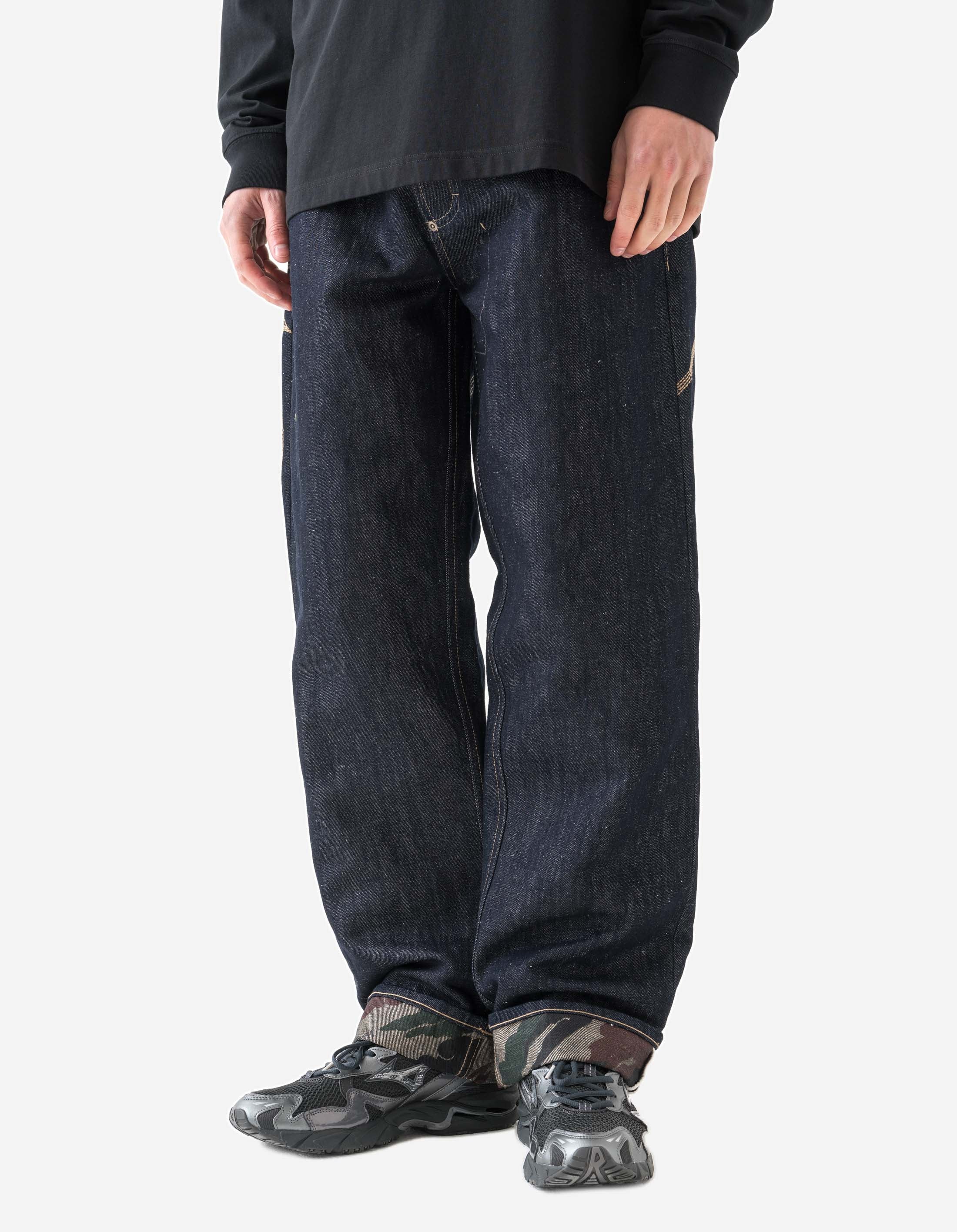 6060 Dragon Hemp Denim Jeans for Men - Indigo Wash, Eco-Friendly Hemp Blend, Comfortable Straight Leg Fit - Perfect for Casual Wear, Outdoor Adventures & Sustainable Fashion