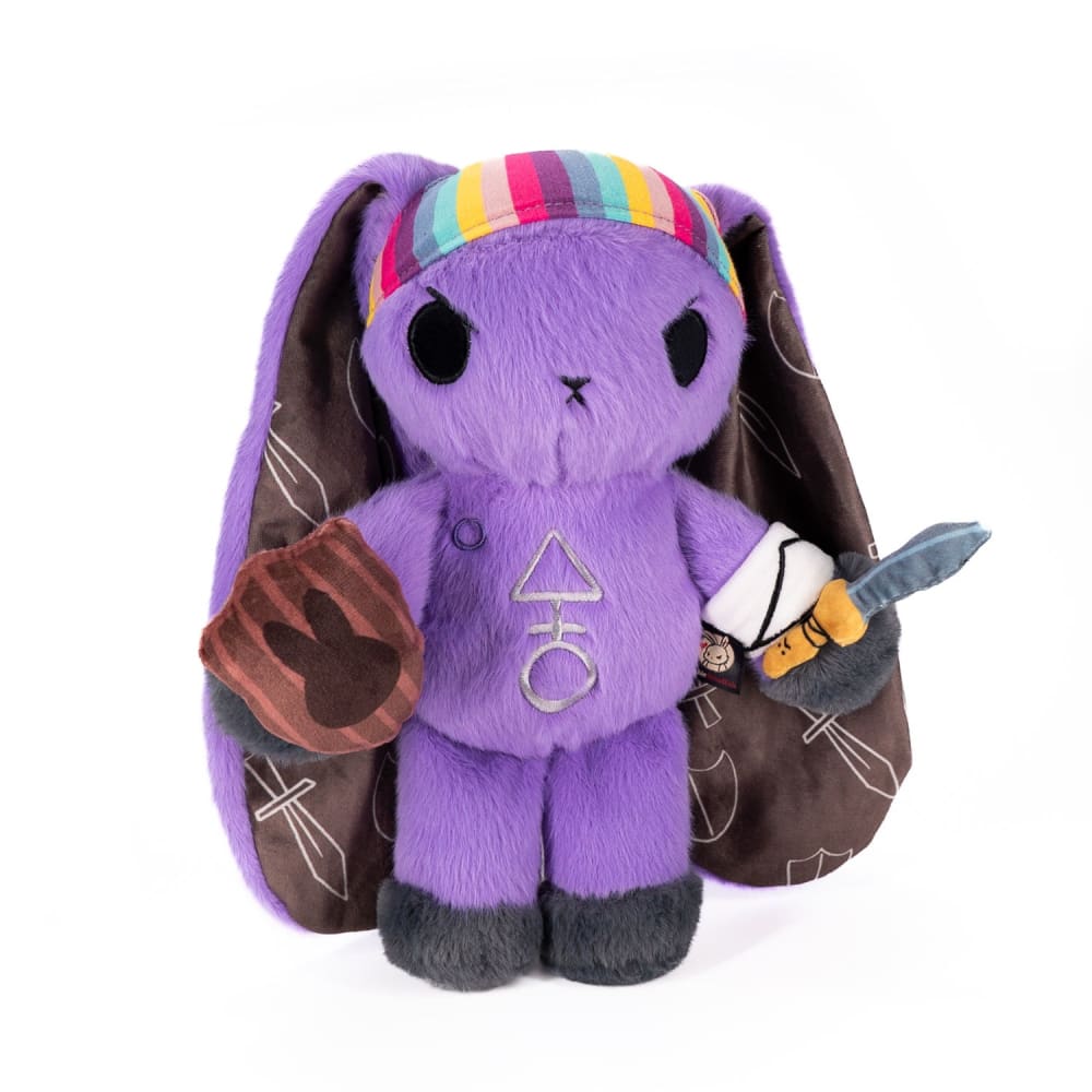 Plushie Dreadfuls Cancer Warrior Rabbit - Soft Stuffed Animal Toy for Comfort & Support | Chemo Gift, Hospital Companion, Emotional Support Plush