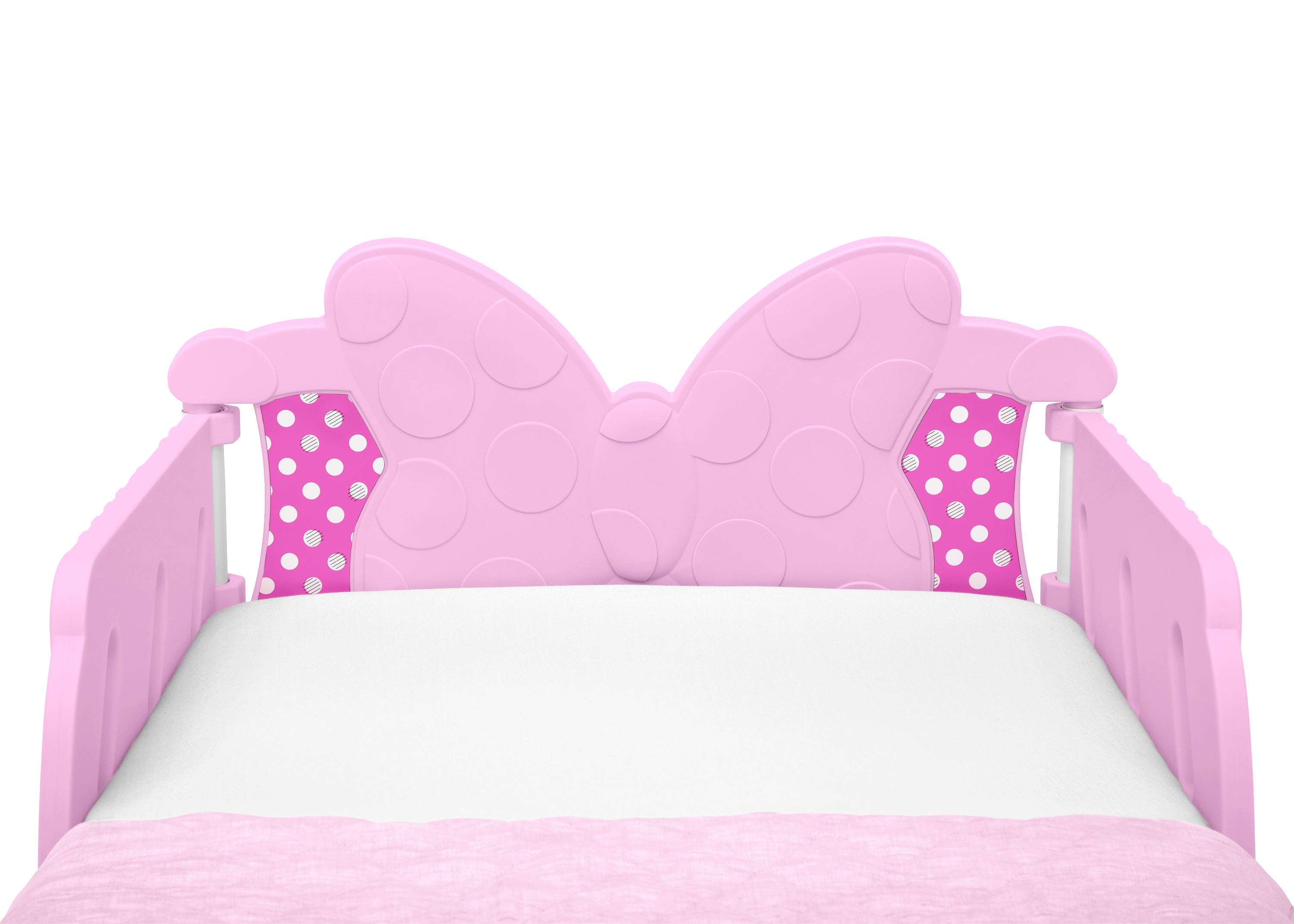 Minnie Mouse 3D Toddler Bed for Girls - Disney Princess Themed Kids Furniture - Perfect for Nursery, Bedroom & Playroom Decor