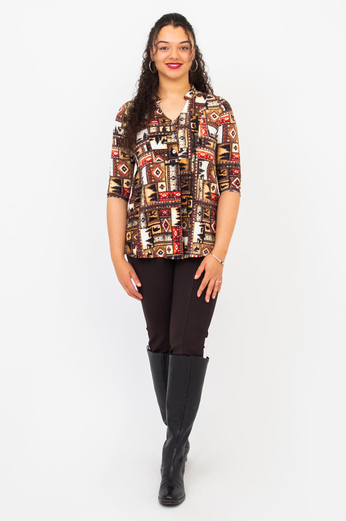 Edwina Top - Soft Bamboo Women's Blouse in Arizona Style | Perfect for Casual Outings & Summer Vacations