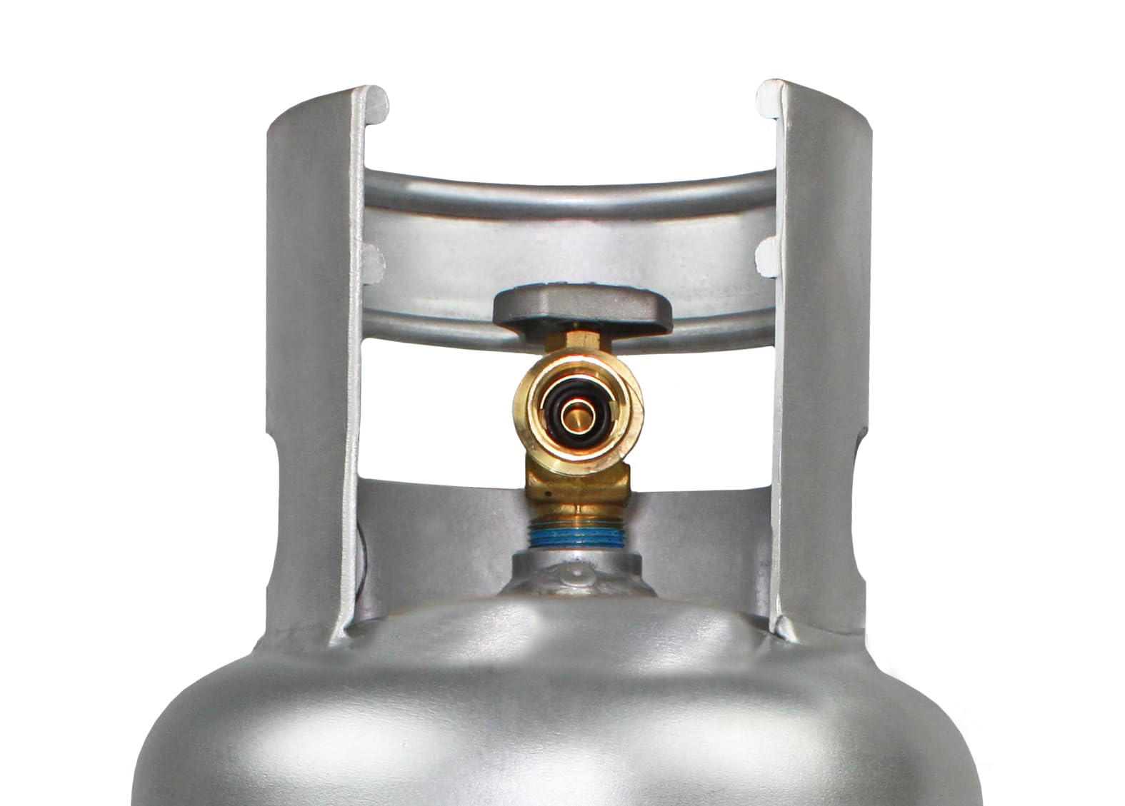 Flame King 10LB Aluminum Propane Tank with OPD Valve - Lightweight, Corrosion-Resistant, Rust-Free Propane Cylinder for Grilling, BBQs, Camping, Fishing & Outdoor Activities | Perfect for Backyard Cookouts, RV Trips, and Marine Use
