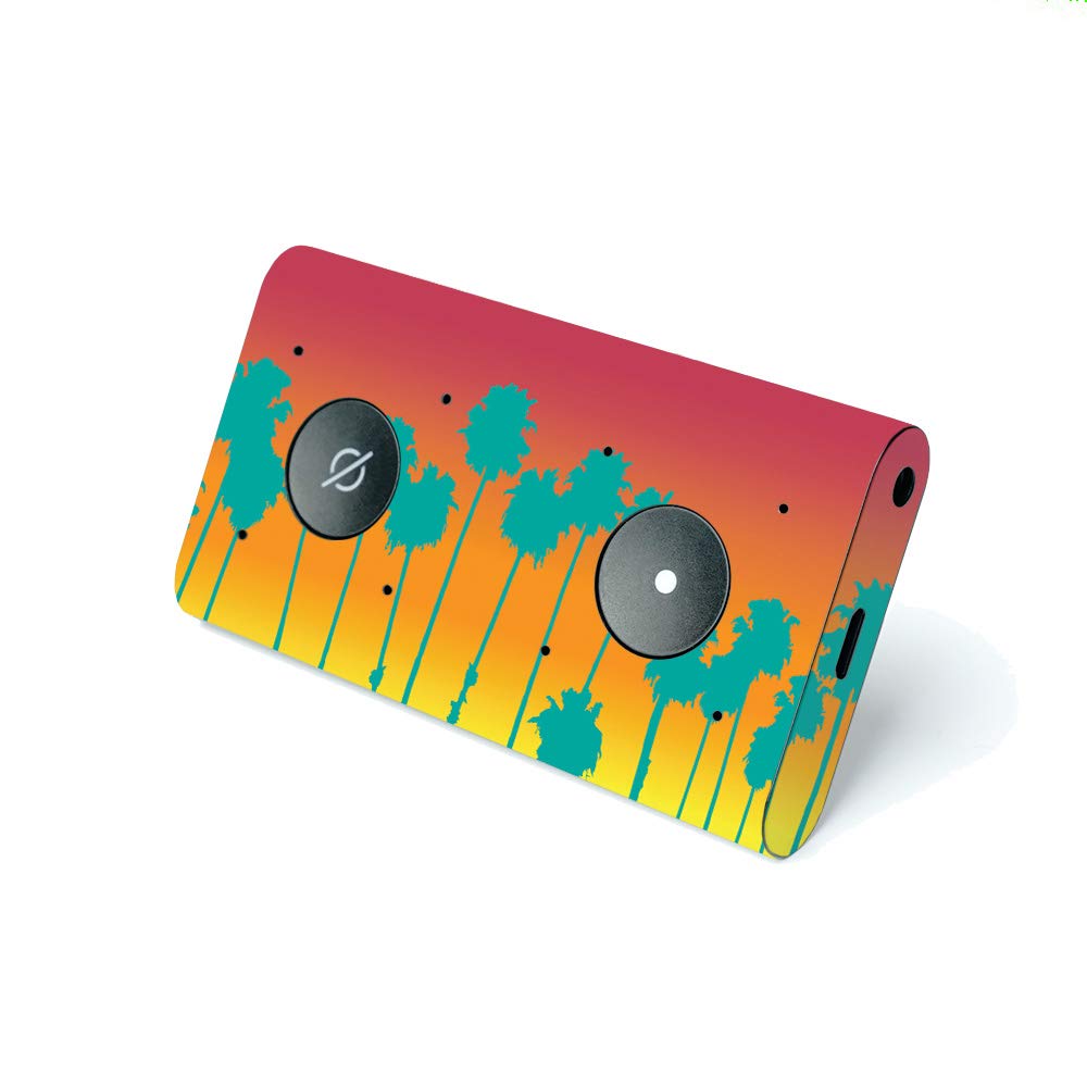 MightySkins Vinyl Decal Wrap Cover for Amazon Echo Auto - Sherbet Palms Design | Protective, Durable, Customizable Skin | Easy to Apply & Remove | Made in USA | Perfect for Car, Home & Office Decoration