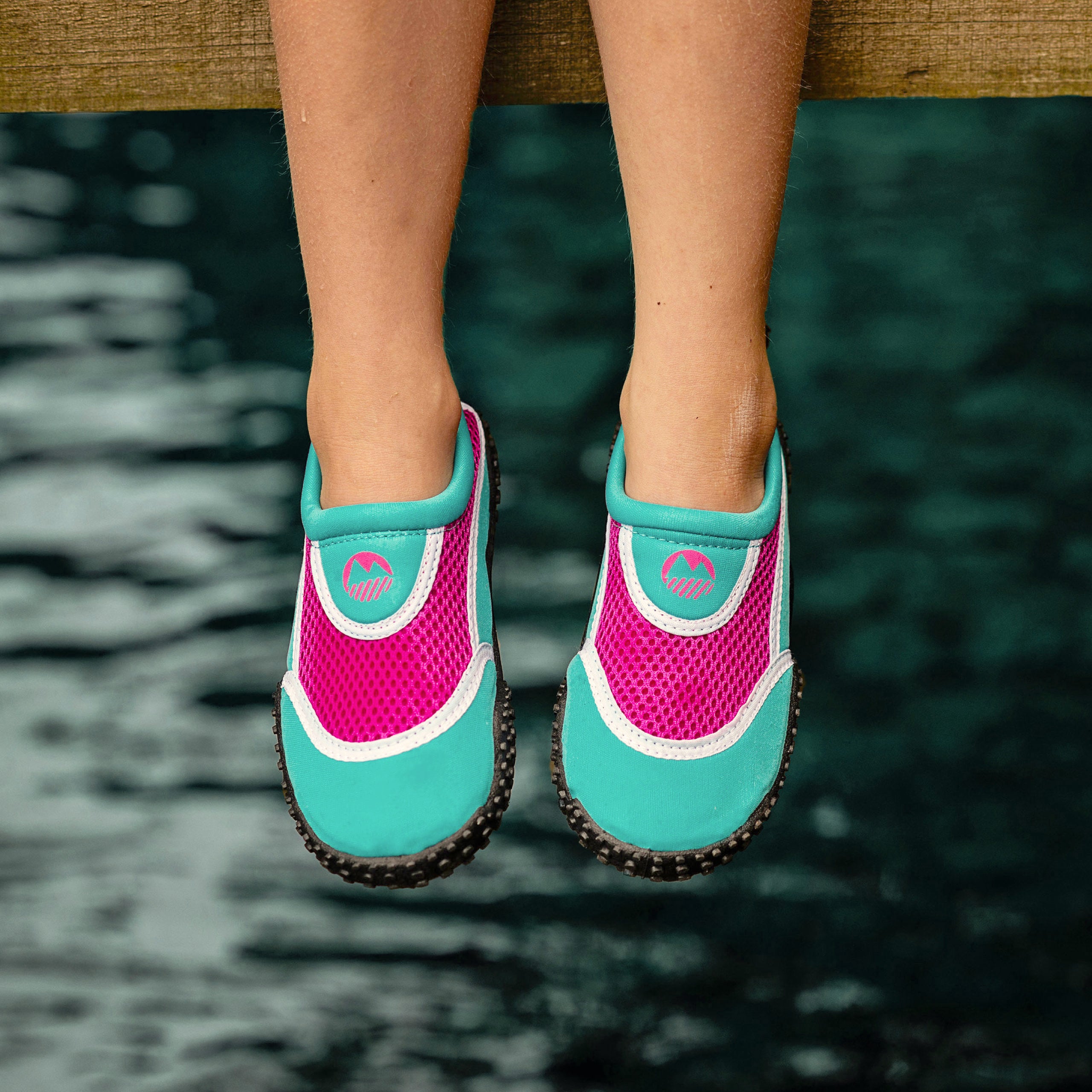 Girl's Eden Aquasport Protective Water Shoes - Non-Slip Quick-Dry Beach Swim Shoes for Kids - Perfect for Swimming, Surfing, and Outdoor Water Activities
