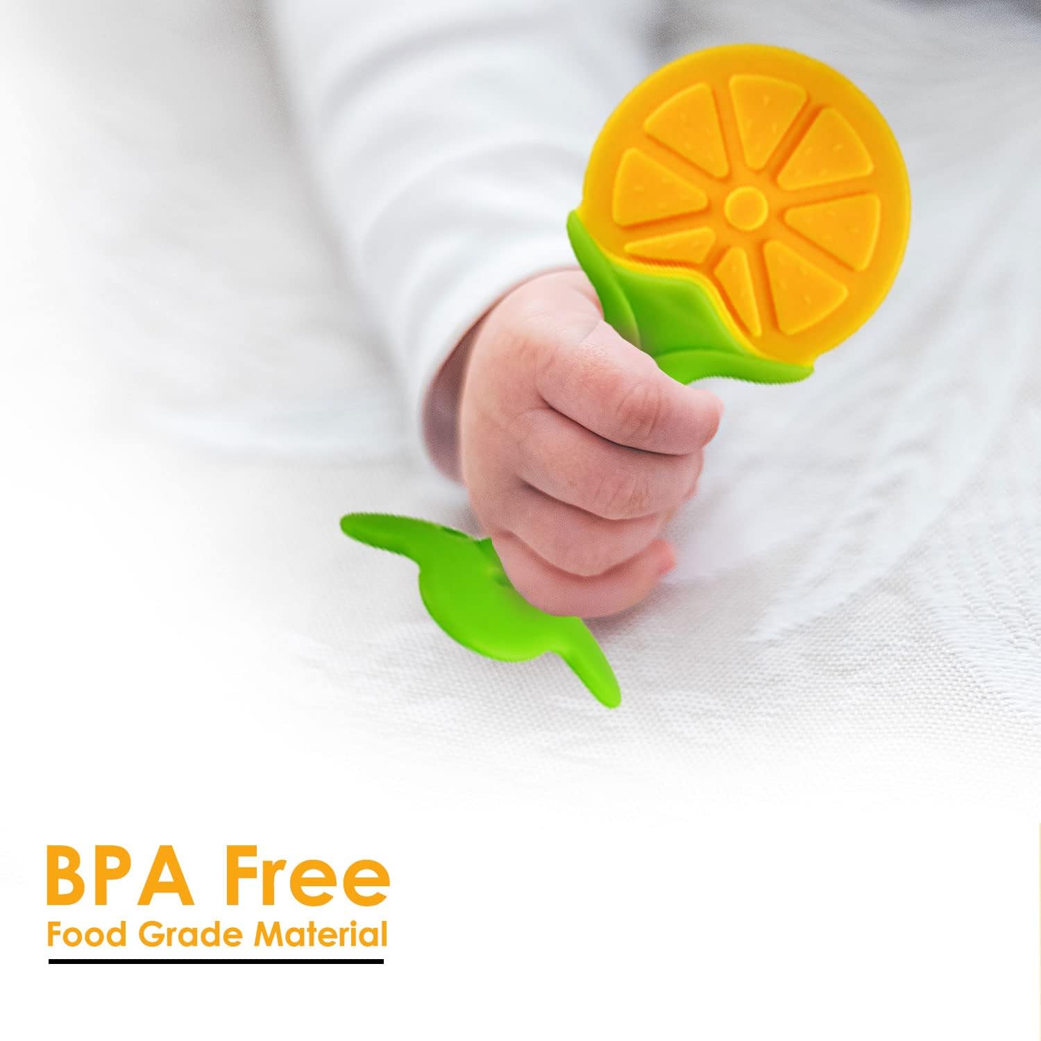 Kritiu Baby Sippy Cup & Teether Set - BPA-Free Silicone Toddler Drinking Cup with Teething Toy - Safe for Infants 6+ Months - Yellow - Perfect for On-the-Go, Daycare & Learning Independent Drinking