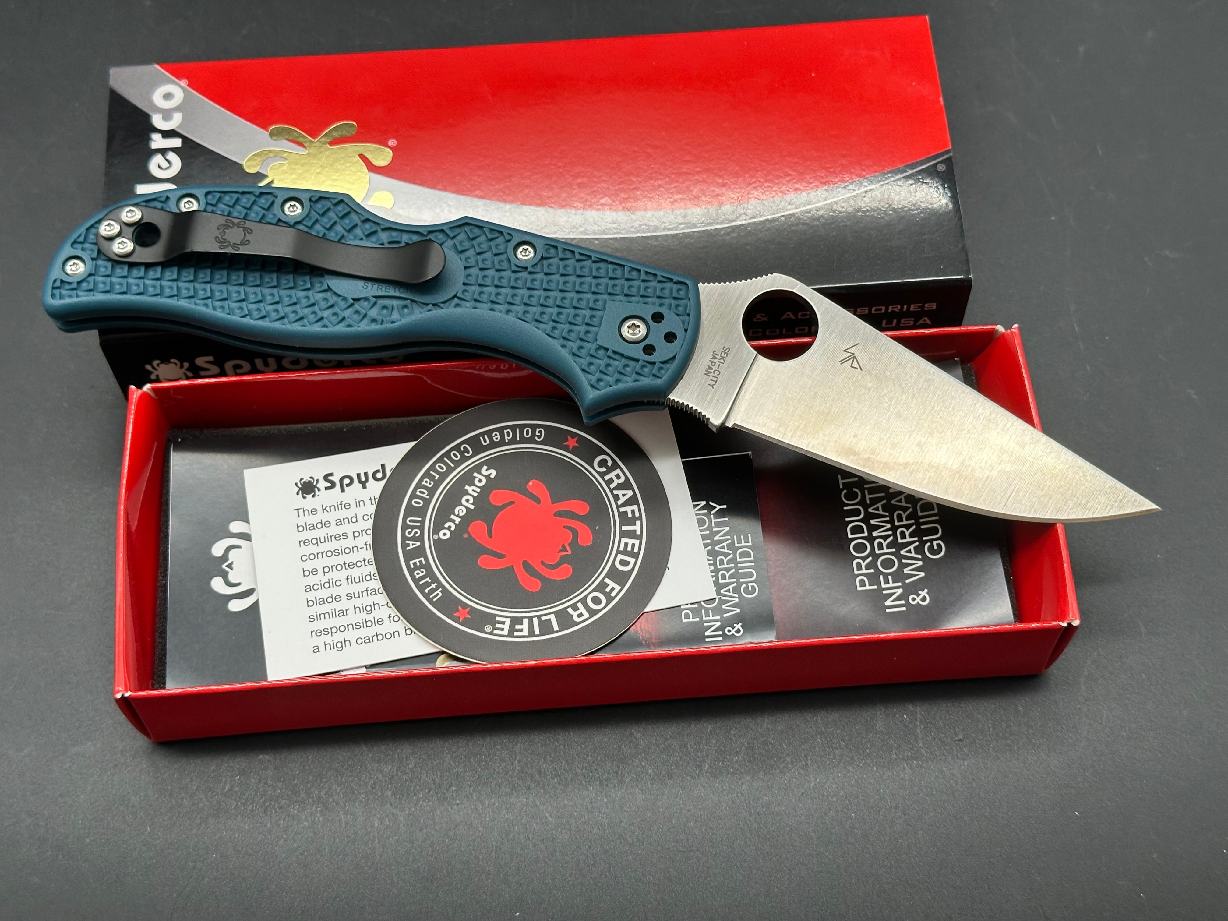 Spyderco Stretch 2 Lightweight Folding Knife - 3.48