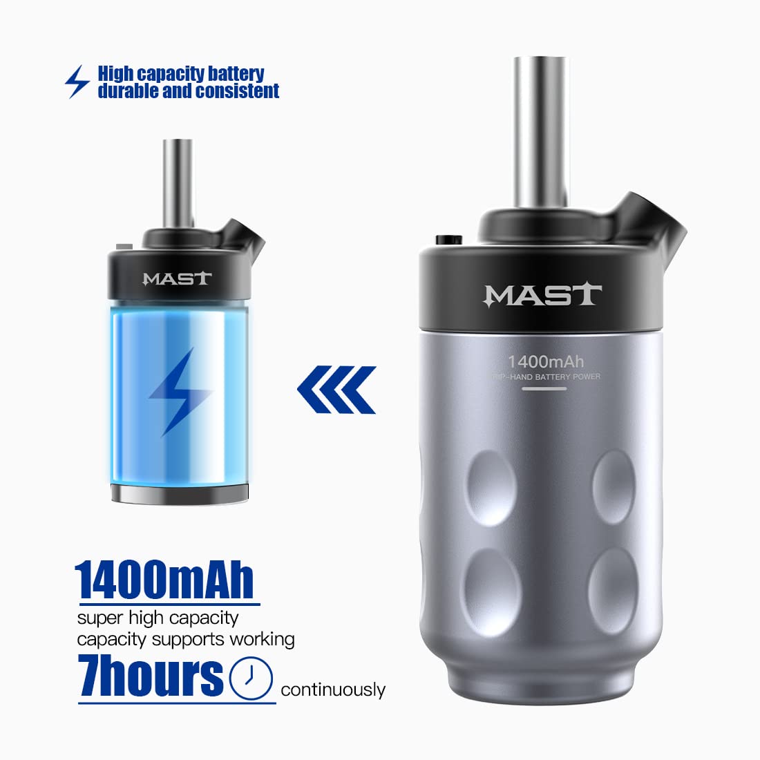 **Mast Grip Wireless Battery Power Supply for Rotary Tattoo Machine – Rechargeable RCA Jack – Perfect for Professional Tattoo Artists & Studio Use**    (优化点：   1. 符合SEO规范，包含核心关键词（Wireless Battery Power Supply, Rotary Tattoo Machine, RCA Jack）   2. 增加产品特性（Rechargeable）   3. 补充使用场景（Professional Tattoo Artists & Studio Use）)