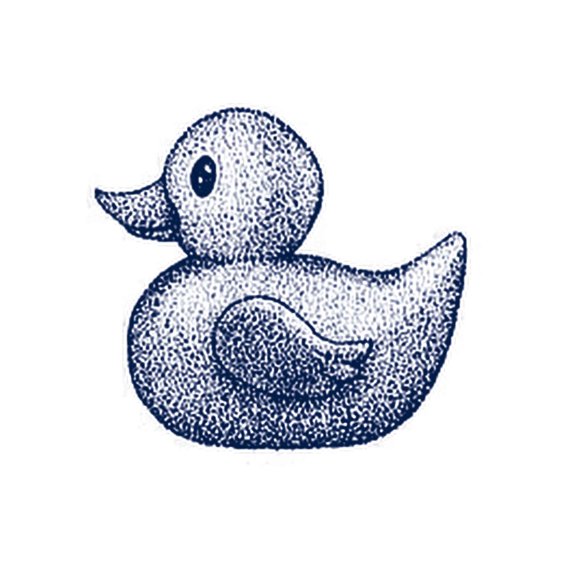 Long-Lasting 1-2 Weeks Semi-Permanent Temporary Tattoos for Kids & Adults - Cartoon Juice, Dotwork Rubber Duck, Animal Sketch Navy Blue Designs - Realistic Fake Tattoos for Men & Women on Chest, Neck, Arm - Perfect for Parties, Halloween, Costume Events & Summer Fun (4 Sheets)