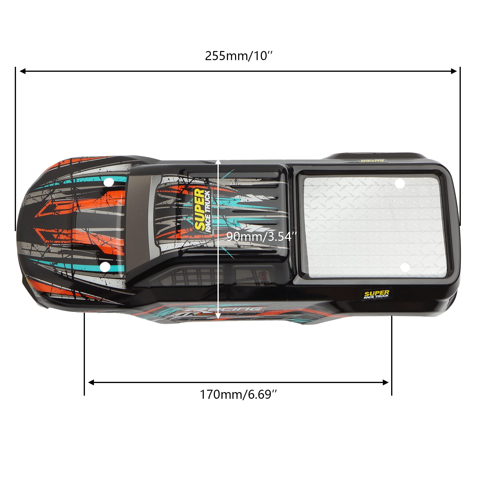GDOOL B004-INV 16889 1:16 Scale RC Car Truggy Body Shell Cover Replacement Parts for 16889 Model - Perfect for Off-Road Racing & RC Car Upgrades