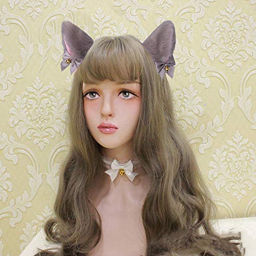 Fxaelian Animal Fox Cat Dog Ears Headband - Cute Fluffy Cosplay Costume Accessories for Halloween, Christmas, Anime Conventions & Themed Parties (Perfect for Pet Lovers & Cosplay Enthusiasts)