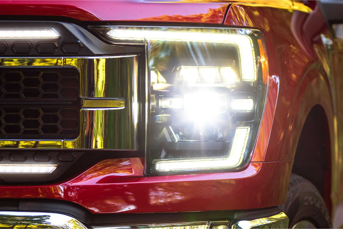 2021-2023 Ford F-150 XB LED Headlights with White DRL - High-Performance Lighting Upgrade for Night Driving & Off-Road Adventures