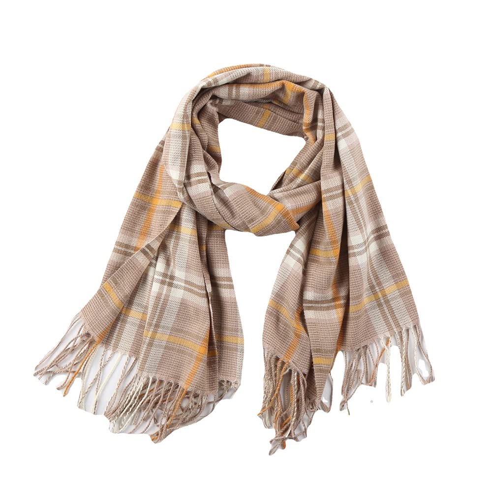 NICOSHINE Women's Winter Warm Large Plaid Scarf - Fashion Long Shawl for Cold Weather, Perfect for Outdoor Activities, Travel, and Office Wear