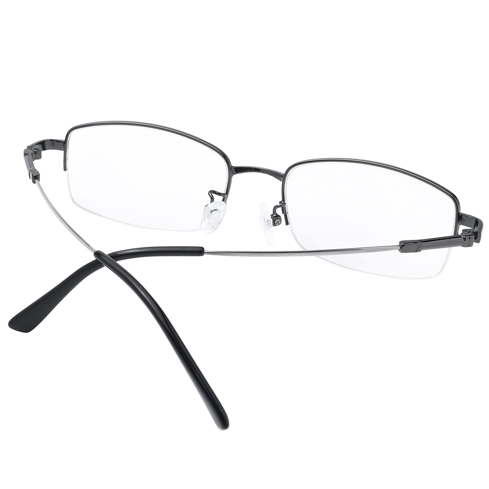 Blue Light Blocking Half Frame Computer Glasses for Myopia - Anti Eyestrain & UV Protection for Screen Use, Gaming, and Reading
