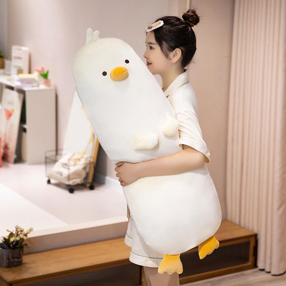 Cute Long Chicken Stuffed Animal Plush Toy - Soft Hugging Body Pillow for Kids, Christmas Gift for Children | Perfect for Bedtime, Nursery Decor & Comfort