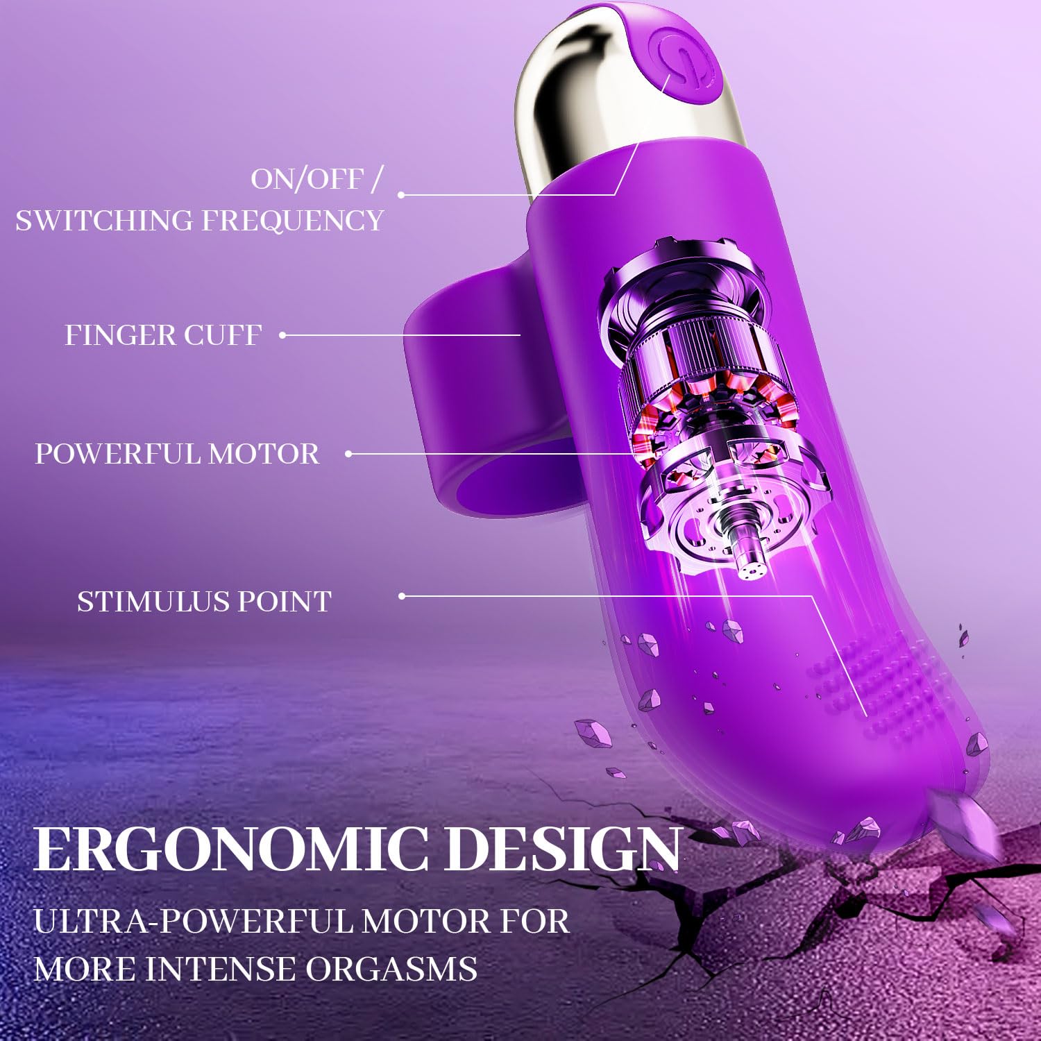 10-Speed Mini Wireless Vibrator for Women - Rechargeable Travel Finger Vibrator with 10 Modes, Discreet Panty Vibrator for Couples & Solo Play - Perfect Adult Toy Gift for Her, Date Night & Sensual Massage