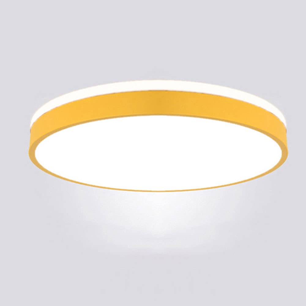 Energy Efficient LED Ceiling Light Fixture - 3 Color Temperature, Ultra-Thin Flush Mount, Side Emitting Design for Living Room, Bedroom & Office | Modern Round Minimalist Lighting Solution