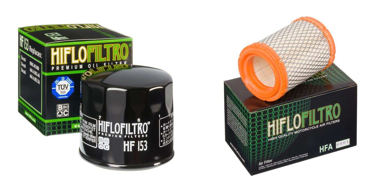 HIFLO FILTRO Oil and Air Filter Kit for DUCATI 1100 Monster Diesel 2013-2014 | High Performance Motorcycle Replacement Parts | Perfect for Off-Road, Commuting & Racing