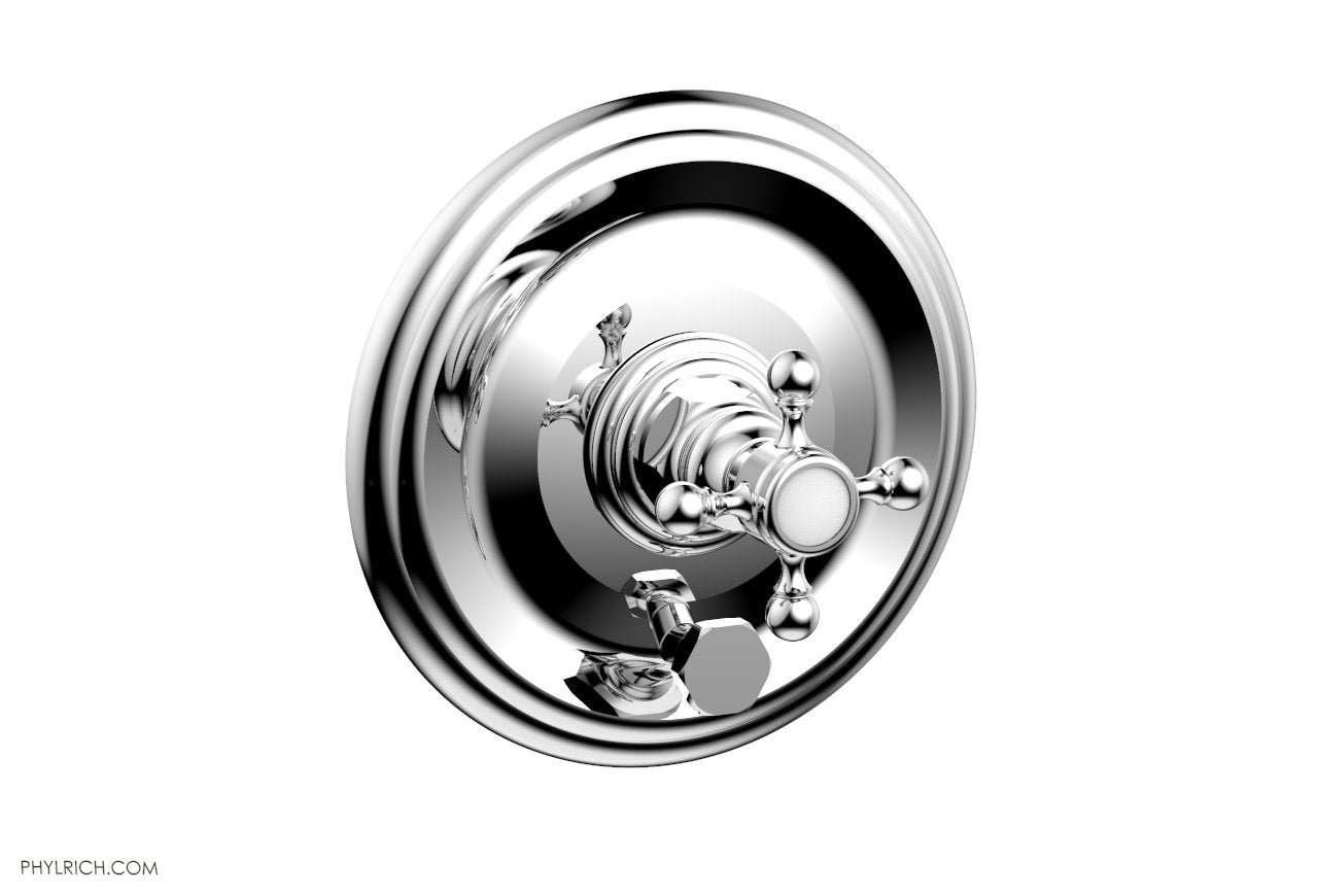 HEX TRADITIONAL Pressure Balance Shower Valve Trim Set with Diverter and Handle - 4-Inch Rough-In - Perfect for Bathroom Renovation and Modern Home Upgrades